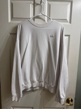 White ALO Yoga Accolade Crewneck Sweatshirt